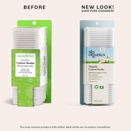 Sky Organics - Organic Cotton Swabs, 500 ct. - Ultra Soft Tips - Strong & Durable - Hypoallergenic - Chlorine Free - Sustainable - with Ebook - Natural, Vegan & Cruelty Free - Skin Care & Self Care Sky Organics - Organic Cotton Swabs, 500 ct. - Ultra Soft Tips - Strong & Durable - Hypoallergenic - Chlorine Free - Sustainable - with Ebook - Natural, Vegan & Cruelty Free - Skin Care & Self Care