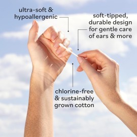 Sky Organics - Organic Cotton Swabs, 500 ct. - Ultra Soft Tips - Strong & Durable - Hypoallergenic - Chlorine Free - Sustainable - with Ebook - Natural, Vegan & Cruelty Free - Skin Care & Self Care Sky Organics - Organic Cotton Swabs, 500 ct. - Ultra Soft Tips - Strong & Durable - Hypoallergenic - Chlorine Free - Sustainable - with Ebook - Natural, Vegan & Cruelty Free - Skin Care & Self Care