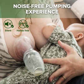 haakaa Manual Breast Pump for Breastfeeding, Silicone, Clear 4oz/100ml haakaa Manual Breast Pump for Breastfeeding, Silicone, Clear 4oz/100ml