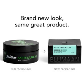 BluMaan Matte Cream Clay - High Hold Matte Finish - Versatile, Easy To Apply, Weightless Control, Nourishing and Cleansing Hair Care Essential with Natural Ingredients - 71 ml/2.5 oz BluMaan Matte Cream Clay - High Hold Matte Finish - Versatile, Easy To Apply, Weightless Control, Nourishing and Cleansing Hair Care Essential with Natural Ingredients - 71 ml/2.5 oz