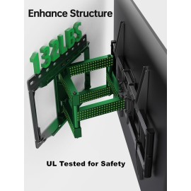 USX Mount Full Motion TV Wall Mount for Most 42-86 inch Flat Screen/LED/4K, TV Mount Bracket Dual Swivel Articulating Tilt 6 Arms, Fits 8 12 16 Wood Studs,Max VESA 600x400mm, Holds up to 132lbs USX Mount Full Motion TV Wall Mount for Most 42-86 inch Flat Screen/LED/4K, TV Mount Bracket Dual Swivel Articulating Tilt 6 Arms, Fits 8 12 16 Wood Studs,Max VESA 600x400mm, Holds up to 132lbs