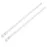 AIZESI Spring Tension Curtain Rods Short Tension Rod (White, 16 to 28-2Pcs)