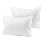 Travel Pillowcase 12x16 500 Thread Count Egyptian Cotton Set of 2 Toddler Pillowcase Zipper Closer 100% Egyptian Cotton (Toddler Travel 12x16 Zipper, White Solid)