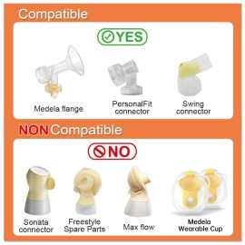 PumpMom Backflow Adapter for Spectra S1, Spectra S2 Pump to Use Most Medela Flanges and Bottles; Connects Between Medela Breastshield and Spectra Backflow Protector (Pumpmom Flange Adapter) PumpMom Backflow Adapter for Spectra S1, Spectra S2 Pump to Use Most Medela Flanges and Bottles; Connects Between Medela Breastshield and Spectra Backflow Protector (Pumpmom Flange Adapter)