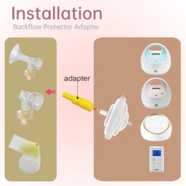 PumpMom Backflow Adapter for Spectra S1, Spectra S2 Pump to Use Most Medela Flanges and Bottles; Connects Between Medela Breastshield and Spectra Backflow Protector (Pumpmom Flange Adapter) PumpMom Backflow Adapter for Spectra S1, Spectra S2 Pump to Use Most Medela Flanges and Bottles; Connects Between Medela Breastshield and Spectra Backflow Protector (Pumpmom Flange Adapter)