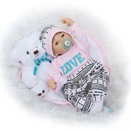 Reborn Dolls Baby Clothes Pink Outfits for 20- 22 Reborn Doll Girl Baby Clothing Baby Sets Reborn Dolls Baby Clothes Pink Outfits for 20- 22 Reborn Doll Girl Baby Clothing Baby Sets