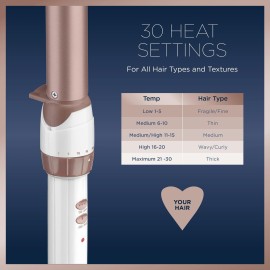 Conair Double Ceramic 1-inch Curling Wand, Straight wand produces flawless waves Conair Double Ceramic 1-inch Curling Wand, Straight wand produces flawless waves