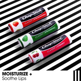 ChapStick Lip Care Set, Classic Collection 3-Pack - Spearmint, Cherry, and Strawberry Lip Balm, 0.15 Ea ChapStick Lip Care Set, Classic Collection 3-Pack - Spearmint, Cherry, and Strawberry Lip Balm, 0.15 Ea