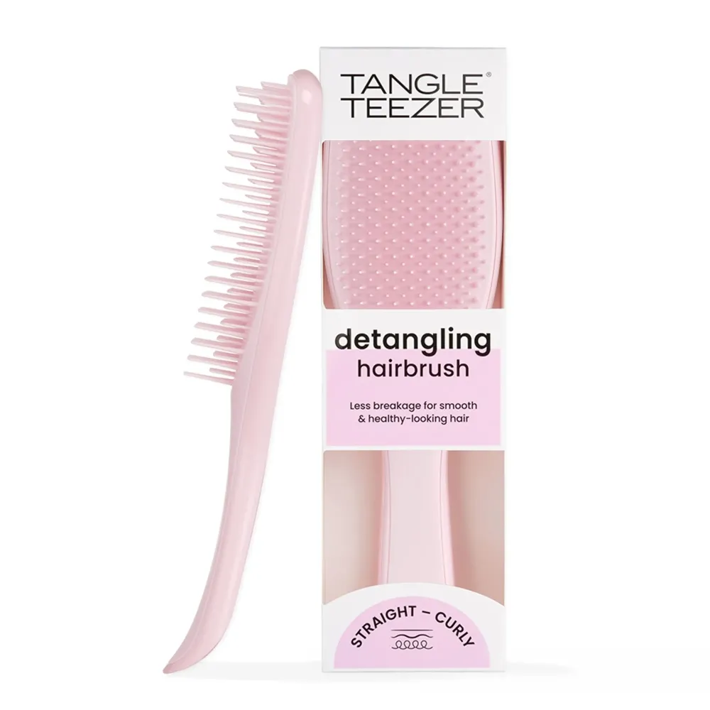 Tangle Teezer Ultimate Detangler Hairbrush for Wet & Dry Hair, Eliminates Knots & Reduces Breakage for All Hair Types, Millennial Pink Tangle Teezer Ultimate Detangler Hairbrush for Wet & Dry Hair, Eliminates Knots & Reduces Breakage for All Hair Types, Millennial Pink