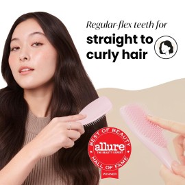 Tangle Teezer Ultimate Detangler Hairbrush for Wet & Dry Hair, Eliminates Knots & Reduces Breakage for All Hair Types, Millennial Pink Tangle Teezer Ultimate Detangler Hairbrush for Wet & Dry Hair, Eliminates Knots & Reduces Breakage for All Hair Types, Millennial Pink