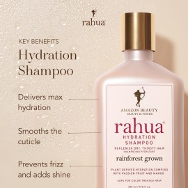 Rahua Hydration Shampoo, 9.3 Fl Oz, Organic Hydrating Moisturizing Sulfate Free Shampoo for Dry Hair, Natural, Plant Based Derived Ingredients, Mango & Passion Fruit, Hair Care for Frizz & Scalp Care Rahua Hydration Shampoo, 9.3 Fl Oz, Organic Hydrating Moisturizing Sulfate Free Shampoo for Dry Hair, Natural, Plant Based Derived Ingredients, Mango & Passion Fruit, Hair Care for Frizz & Scalp Care