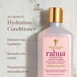 Rahua Hydration Hydrating Hair Conditioner, 9.3 Fl Oz, Moisturizing Organic Conditioner with Natural, Plant Based Derived Ingredients, Mango & Passion Fruit, Hair Care for Dry Hair, Frizz & Scalp Care Rahua Hydration Hydrating Hair Conditioner, 9.3 Fl Oz, Moisturizing Organic Conditioner with Natural, Plant Based Derived Ingredients, Mango & Passion Fruit, Hair Care for Dry Hair, Frizz & Scalp Care