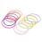 Senkary 120 Pieces Silicone Jelly Bracelets Rainbow Glow Neon Stretchable 80s Gel Gummy Rubber Bracelets Hair Ties for Adults, Women, Kids, Girl (10 Colors)