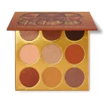 Juvia\'s Place Palette The Warrior - Warm Golds, Browns & Bronzes, Shades of 9, Warm and Neutral Palette, Pigmented Makeup Palette Eye Color & Shine