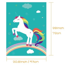 FEPITO Pin The Horn on Unicorn-game for Kids Birthday Party Game with 24 Horn Stickers Birthday Poster for Kids Unicorn-Birthday Girls Rainbow Party Favors Supplies Decoration Home Wall Decor Backdrop FEPITO Pin The Horn on Unicorn-game for Kids Birthday Party Game with 24 Horn Stickers Birthday Poster for Kids Unicorn-Birthday Girls Rainbow Party Favors Supplies Decoration Home Wall Decor Backdrop