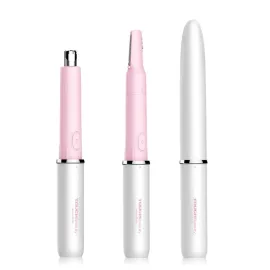 TOUCHBeauty Hair Trimmer for Face Eyebrow Nose Ear Body Hair Trimming, All in ONE Hair Remover for Women & Men Dual Blades Shaver Battery Powered TB-1458