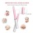 TOUCHBeauty Hair Trimmer for Face Eyebrow Nose Ear Body Hair Trimming, All in ONE Hair Remover for Women & Men Dual Blades Shaver Battery Powered TB-1458