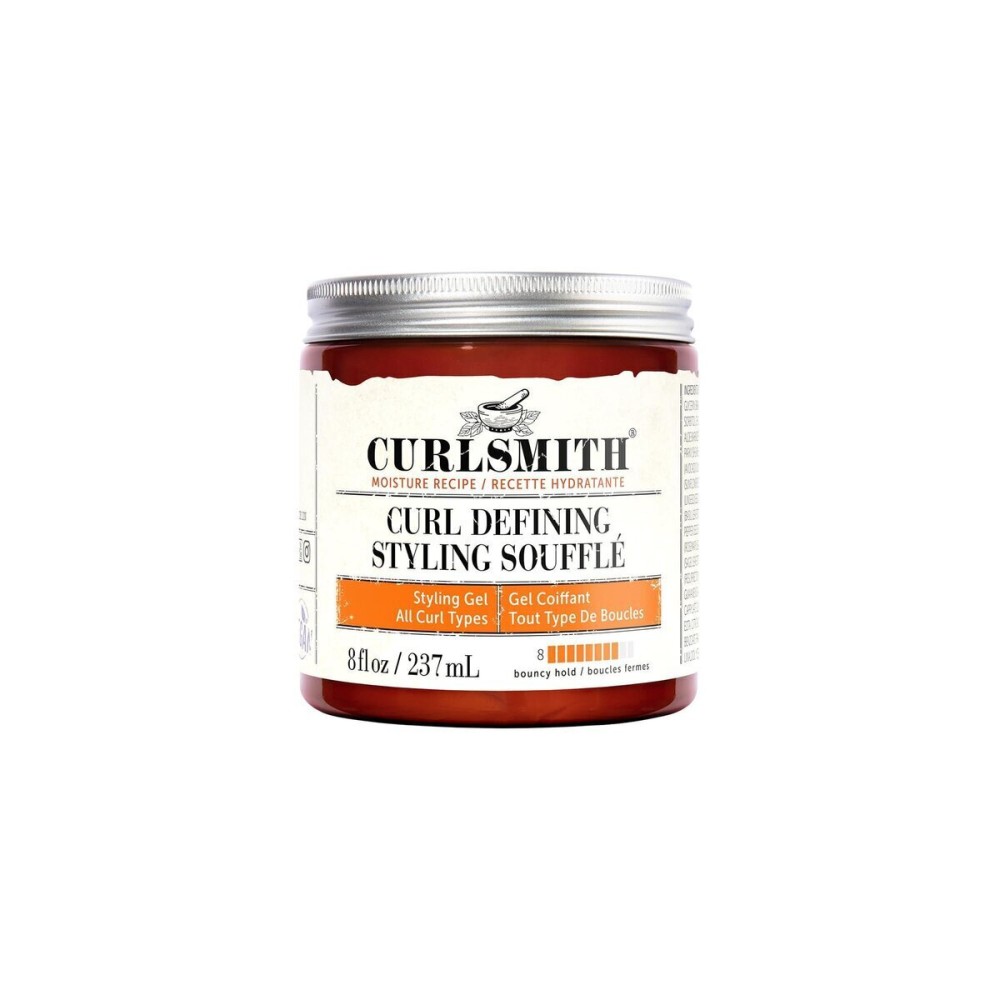 CURLSMITH - Curl Defining Styling Souffl - Vegan Medium Hold Styling Gel for Wavy, Curly and Coily Hair (8oz)