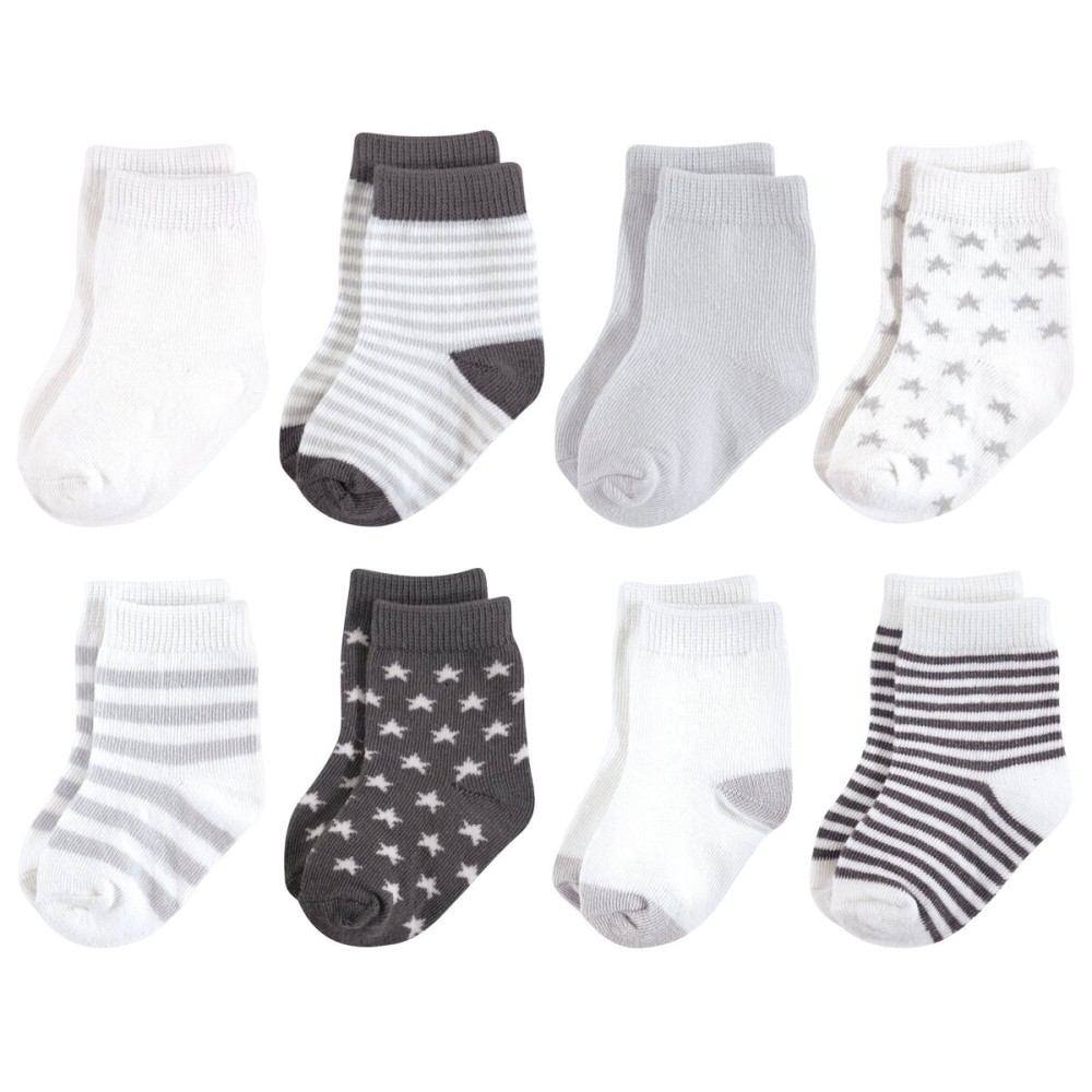 Touched by Nature baby boys Organic Cotton Casual Socks, Charcoal Stars, 0-6 Months US Touched by Nature baby boys Organic Cotton Casual Socks, Charcoal Stars, 0-6 Months US