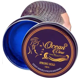 OCEAN VIEW DEEP WAVES POMADE- Water-Based Hair Cream for 360 Wave Training and Wolfing- Silky Smooth Application and Styling, Strong Hold, Easy Wash- Waver and Barber Accessories - 4oz Tin Can OCEAN VIEW DEEP WAVES POMADE- Water-Based Hair Cream for 360 Wave Training and Wolfing- Silky Smooth Application and Styling, Strong Hold, Easy Wash- Waver and Barber Accessories - 4oz Tin Can