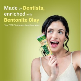 BENTODENT Fluoride Free Remineralizing Calcium Bentonite Clay Toothpaste - Cardamom Flavor Natural Toothpaste, Mint-Free, 3.52 oz - Mineral Tooth Paste Ideal for Sensitive Teeth & Whitening BENTODENT Fluoride Free Remineralizing Calcium Bentonite Clay Toothpaste - Cardamom Flavor Natural Toothpaste, Mint-Free, 3.52 oz - Mineral Tooth Paste Ideal for Sensitive Teeth & Whitening