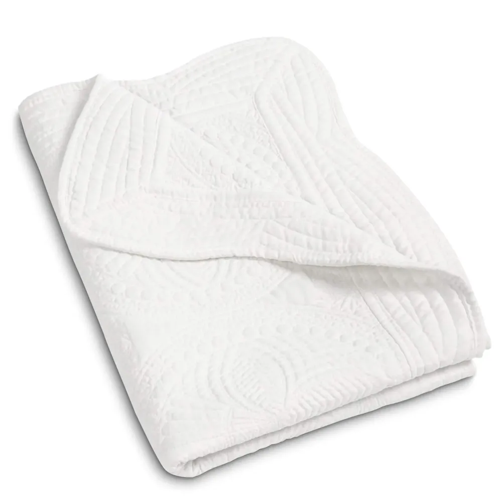 MONOBLANKS Baby Quilt Personlized Monogram Lightweight Embossed Scalloped Throw Blanket Four Seasons (White) MONOBLANKS Baby Quilt Personlized Monogram Lightweight Embossed Scalloped Throw Blanket Four Seasons (White)
