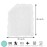 MONOBLANKS Baby Quilt Personlized Monogram Lightweight Embossed Scalloped Throw Blanket Four Seasons (White)