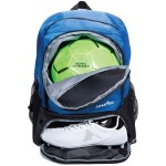 Athletico Youth Soccer Bag - Soccer Backpack & Bags for Basketball, Volleyball & Football | Includes Separate Cleat and Ball Compartment (Blue)