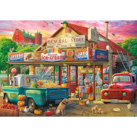 Buffalo Games - Country Store - 500 Piece Jigsaw Puzzle Multicolor, 21.25L X 15W