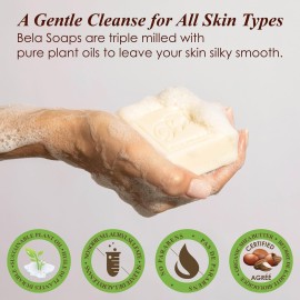 BELA Extra Creamy Goat Milk Soap 3.3 OZ Pack of 6, Long Lasting French Triple Milled Bar Soap Enriched with Organic Shea Butter, Hand, Face and Body Wash Bar, Made in Australia BELA Extra Creamy Goat Milk Soap 3.3 OZ Pack of 6, Long Lasting French Triple Milled Bar Soap Enriched with Organic Shea Butter, Hand, Face and Body Wash Bar, Made in Australia