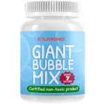 Bubbles for Kids - Giant Bubble Wand & Powder Mix | Makes 896 oz (7 Gallons) of Bubble Solution | Bubble Refill for Big Bubbles, Bubble Machine, Outdoor Fun | Non-Toxic & Long-Lasting