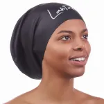 Large Swim Cap for Long Hair - Waterproof Durable Silicone Swimming Cap for Braids, Dreadlocks, Weaves, Afros, Curls - Swim Caps for Women & Men - Anti-Leak Seal for Pool, Beach, Laps & Water Workouts