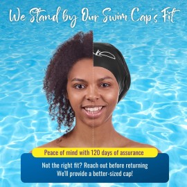 Large Swim Cap for Long Hair - Waterproof Durable Silicone Swimming Cap for Braids, Dreadlocks, Weaves, Afros, Curls - Swim Caps for Women & Men - Anti-Leak Seal for Pool, Beach, Laps & Water Workouts Large Swim Cap for Long Hair - Waterproof Durable Silicone Swimming Cap for Braids, Dreadlocks, Weaves, Afros, Curls - Swim Caps for Women & Men - Anti-Leak Seal for Pool, Beach, Laps & Water Workouts
