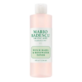Mario Badescu Witch Hazel & Rosewater Toner for All Skin Types |Alcohol Free Facial Toner that Clarifies and Rejuvenates |Formulated with Witch Hazel & Rose Extract| 8 FL OZ