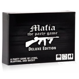 Apostrophe Games Mafia The Party Game Deluxe Edition - A Game of Lying, Bluffing and Deceit- Card Game, Adults and Teens - Board Game Apostrophe Games Mafia The Party Game Deluxe Edition - A Game of Lying, Bluffing and Deceit- Card Game, Adults and Teens - Board Game