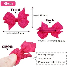 2 Baby Hair Clips Fully Lined Bows Tiny Alligator Clips for Infants and Toddlers in Pairs 2 Baby Hair Clips Fully Lined Bows Tiny Alligator Clips for Infants and Toddlers in Pairs