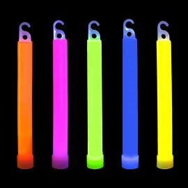 novelinks 50 Pcs 6\'\' Premium Glow Sticks Bulk - Ultra Bright Large Glow Necklaces Light up Glow in The Dark , Emergency Glow Sticks, Long-lasting Lighting Waterproof