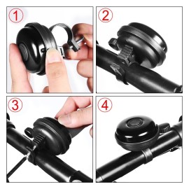 Accmor Classic Bike Bell, Aluminum Bicycle Bell, Loud Crisp Clear Sound Bicycle Bike Bell for Adults Kids Accmor Classic Bike Bell, Aluminum Bicycle Bell, Loud Crisp Clear Sound Bicycle Bike Bell for Adults Kids