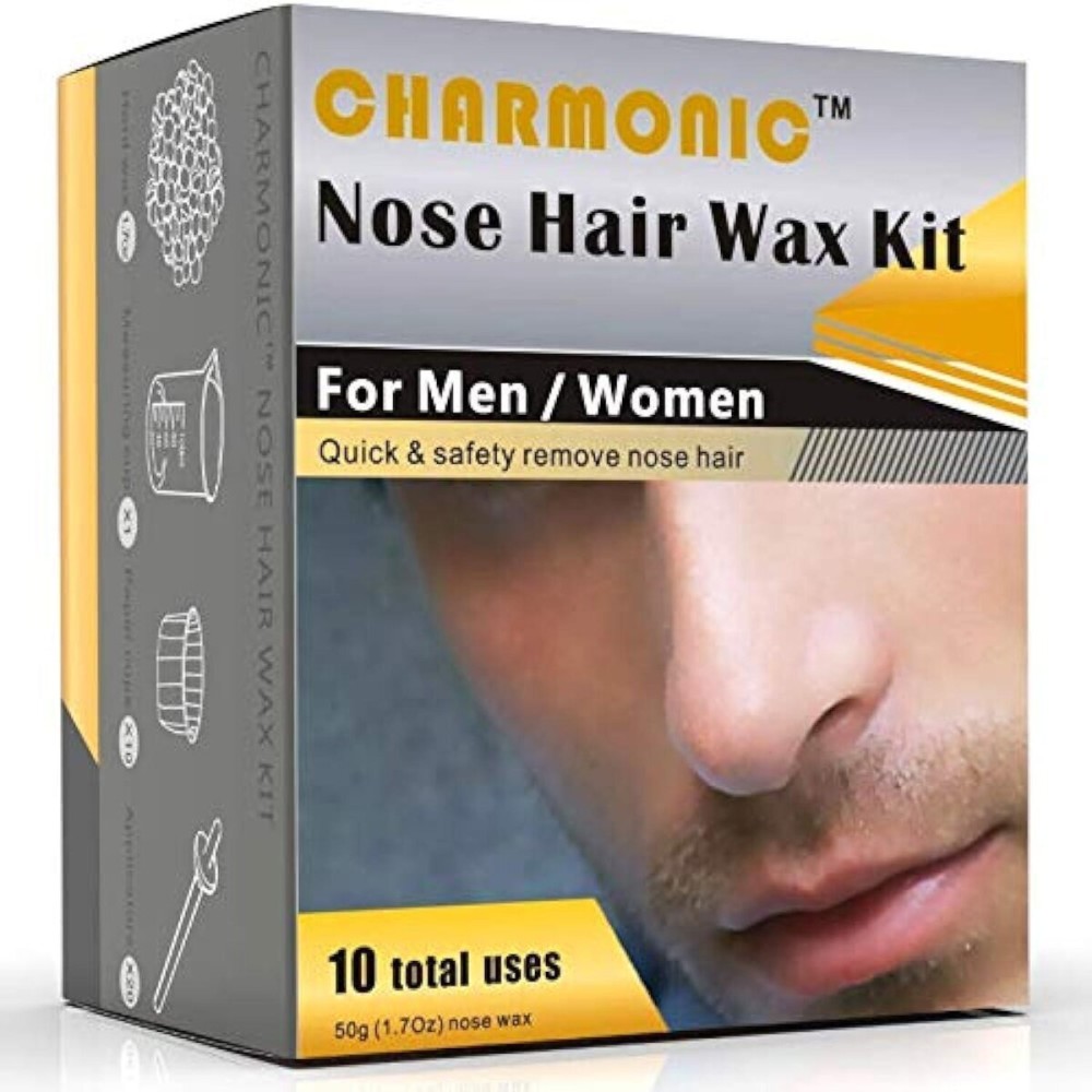 Nose Wax Kit for Men and Women, Nose Hair Removal Wax for Charmonic (50 grams / 10 times usage count) Nose Wax Kit for Men and Women, Nose Hair Removal Wax for Charmonic (50 grams / 10 times usage count)