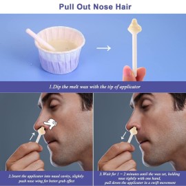 Nose Wax Kit for Men and Women, Nose Hair Removal Wax for Charmonic (50 grams / 10 times usage count) Nose Wax Kit for Men and Women, Nose Hair Removal Wax for Charmonic (50 grams / 10 times usage count)