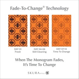 Skura Style Smart 4 Pack Odor Free Non-Scratch Scrub Pads for Sink, Counters, Surfaces, Pots, Pans, Dishwashing with Color-Fade Change Indicator Skura Style Smart 4 Pack Odor Free Non-Scratch Scrub Pads for Sink, Counters, Surfaces, Pots, Pans, Dishwashing with Color-Fade Change Indicator