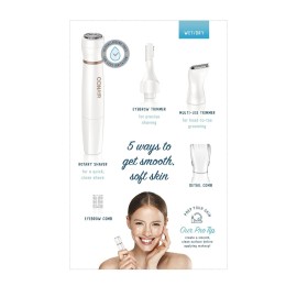 Conair All-In-1 Facial Hair Removal for Women, Cordless Electric Trimmer, Perfect for Face, Ear/Nose, Eyebrows, and Bikini Lines Conair All-In-1 Facial Hair Removal for Women, Cordless Electric Trimmer, Perfect for Face, Ear/Nose, Eyebrows, and Bikini Lines