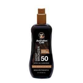 Australian Gold Spray Gel Sunscreen with Instant Bronzer SPF 50, 8 Ounce | Moisturize & Hydrate Skin | Broad Spectrum | Water Resistant,B07DG52KLY Australian Gold Spray Gel Sunscreen with Instant Bronzer SPF 50, 8 Ounce | Moisturize & Hydrate Skin | Broad Spectrum | Water Resistant,B07DG52KLY