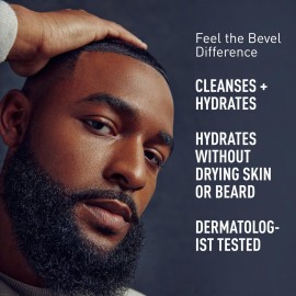 Bevel Face & Beard Wash with Witch Hazel and Aloe Vera to Cleanse, Hydrate and Brighten Skin, 4 Fl Oz Bevel Face & Beard Wash with Witch Hazel and Aloe Vera to Cleanse, Hydrate and Brighten Skin, 4 Fl Oz