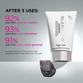 Glamglow SUPERMUD Instant Clearing Treatment Mask | Clears Complexion, Clarifies Excess Oils + is Pore Refining, 3.4 Ounce Glamglow SUPERMUD Instant Clearing Treatment Mask | Clears Complexion, Clarifies Excess Oils + is Pore Refining, 3.4 Ounce