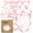 Bublo Baby Swaddles for Newborns - Zipper Swaddles 0-3 Months, 3-Pack - Organic Infant Sleep Sack with Zipper - Adjustable & Breathable Swaddle Blanket Wrap for Newborn Girls (Pink Floral)