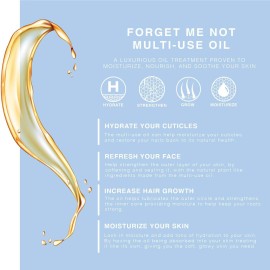 BEAUTE DE PROVENCE Multi-Use Oil for Face, Body and Hair - Forget Me Not - Organic Blend of Apricot, Vitamin E and Sweet Almond Oil Moisturizer for Dry Skin, Scalp and Nails - Peach, Mandarin and Gree BEAUTE DE PROVENCE Multi-Use Oil for Face, Body and Hair - Forget Me Not - Organic Blend of Apricot, Vitamin E and Sweet Almond Oil Moisturizer for Dry Skin, Scalp and Nails - Peach, Mandarin and Gree
