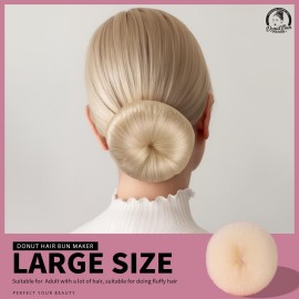 Teenitor Hair Bun Shaper Set with Extra-large, Large, Medium, Small Doughnuts Ring Stylers, 20pcs Blonde Large Bobby Pins Teenitor Hair Bun Shaper Set with Extra-large, Large, Medium, Small Doughnuts Ring Stylers, 20pcs Blonde Large Bobby Pins