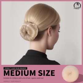 Teenitor Hair Bun Shaper Set with Extra-large, Large, Medium, Small Doughnuts Ring Stylers, 20pcs Blonde Large Bobby Pins Teenitor Hair Bun Shaper Set with Extra-large, Large, Medium, Small Doughnuts Ring Stylers, 20pcs Blonde Large Bobby Pins