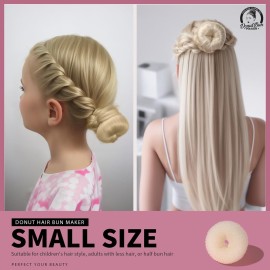 Teenitor Hair Bun Shaper Set with Extra-large, Large, Medium, Small Doughnuts Ring Stylers, 20pcs Blonde Large Bobby Pins Teenitor Hair Bun Shaper Set with Extra-large, Large, Medium, Small Doughnuts Ring Stylers, 20pcs Blonde Large Bobby Pins